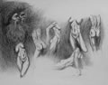 Michael Hensley Drawings, Figure Groups 18